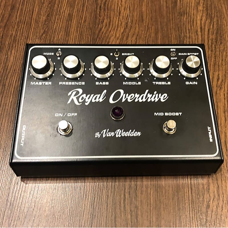 Van Weelden Royal Overdrive Pedal  Dumble Tones . Smooth