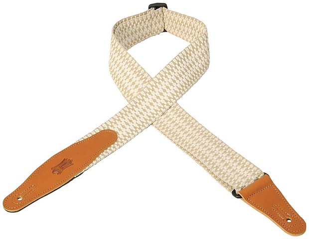 Levy's MSSW80-004 2" Woven Guitar Strap w/ Leather Ends & Tri-Glide Adjustment image 1