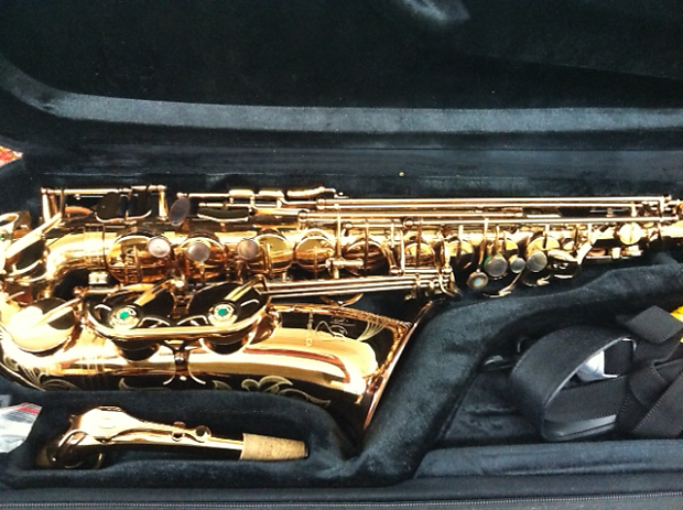 Hand Crafted Oleg Maestro Alto Saxophone gold antique lacquer