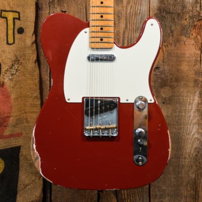 Fender Custom Shop Limited Edition Reverse '50s Telecaster Relic - Aged Cimarron Red image 1
