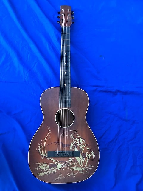 Gene Autry Cowboy Guitar 1950's - sunburst image 1