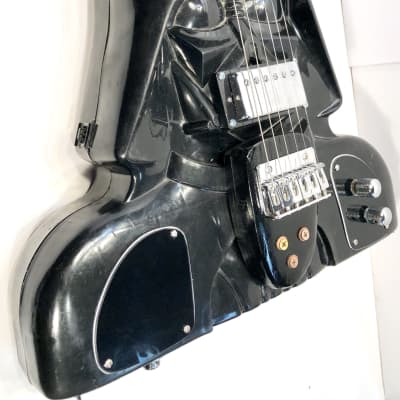 Electric guitar made out of a vintage darth vader star wars action figure case The Vadercaster 2019 image 3