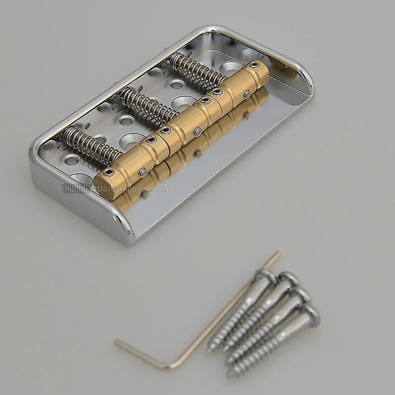 Genuine Fender Vintage Brass Telecaster Tele Bridge Saddles - 3