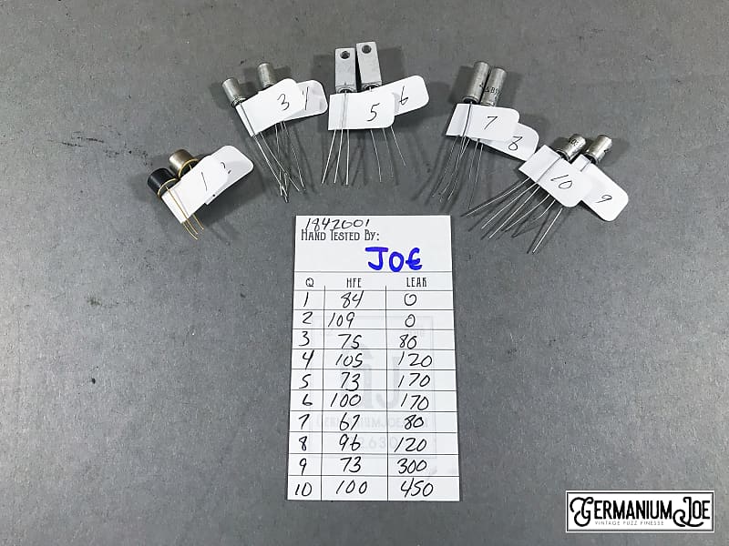 Custom Fuzz Face Germanium Transistor Kit, 5 Select Sets Reverb