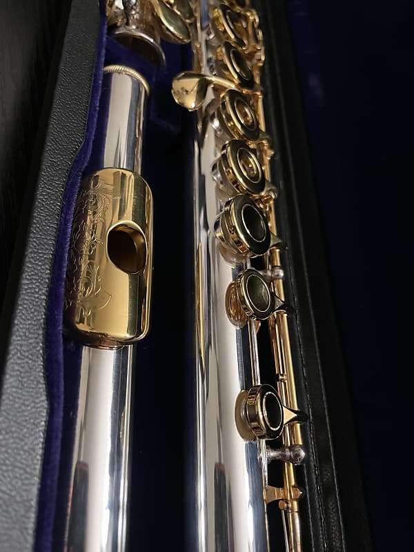 Selmer 230B Sterling Silver / 24K Gold Plated Keys and Lip Plate /  Engraving on Lip Plate