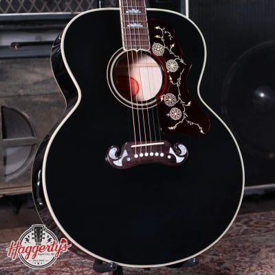 Gibson Elvis SJ-200 Jumbo Acoustic/Electric -  Ebony with Hardshell Case for sale