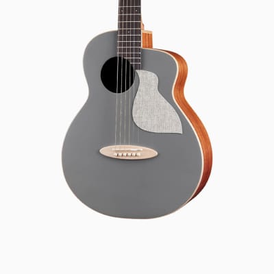 aNueNue Bird MC10 - QS Quiet Shade Solid Sitka Spruce & Mahogany Travel Guitar for sale