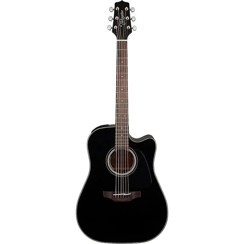Takamine GD30CEBLK Dreadnought Acoustic Electric Guitar in Black image 1