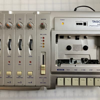 TASCAM MF-P01 Portastudio 4 Track Cassette Recorder with power supply - for parts image 1