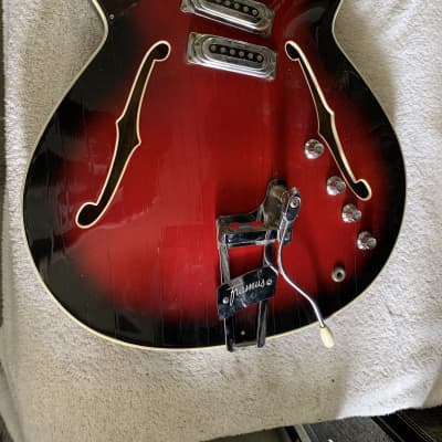 Framus Atlantic 5/113 Black Rose German Vintage Archtop Thinline Jazz guitar Body only No Neck 60’s image 1
