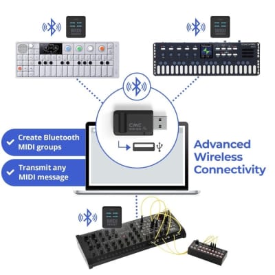 CME WIDI UHOST & BUD PRO 3-in-1 Bluetooth USB MIDI Interface Connection image 4