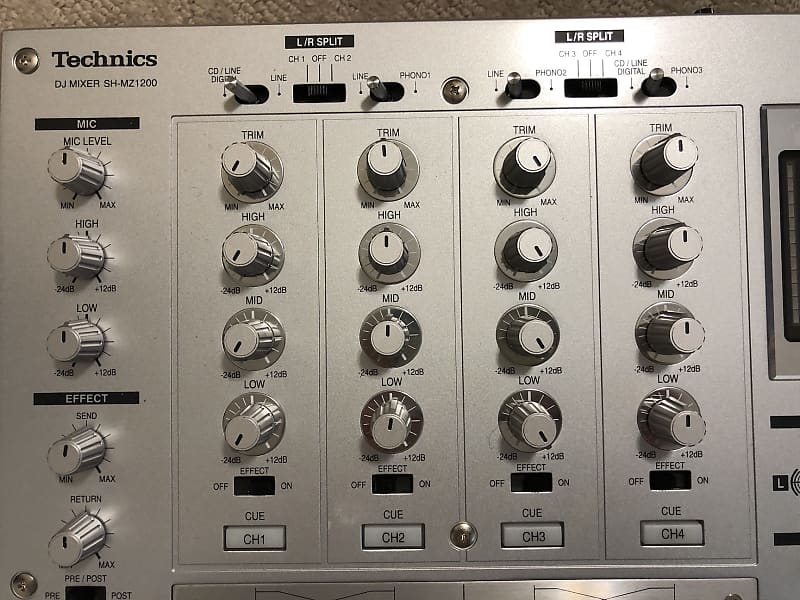 Technics SH-MZ1200 DJ Mixer 4-Channel mid-2000 Silver/Black | Reverb