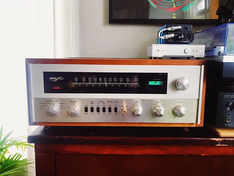 McIntosh MAC 1500 hybrid tube receiver, restored & stunning | Reverb