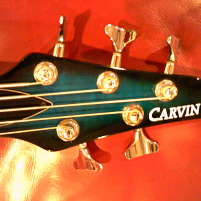 CARVIN *5-String Bass Guitar *NECK-THRU*ACTIVE-TONE *Gig-Bag*Made-in-USA* image 1