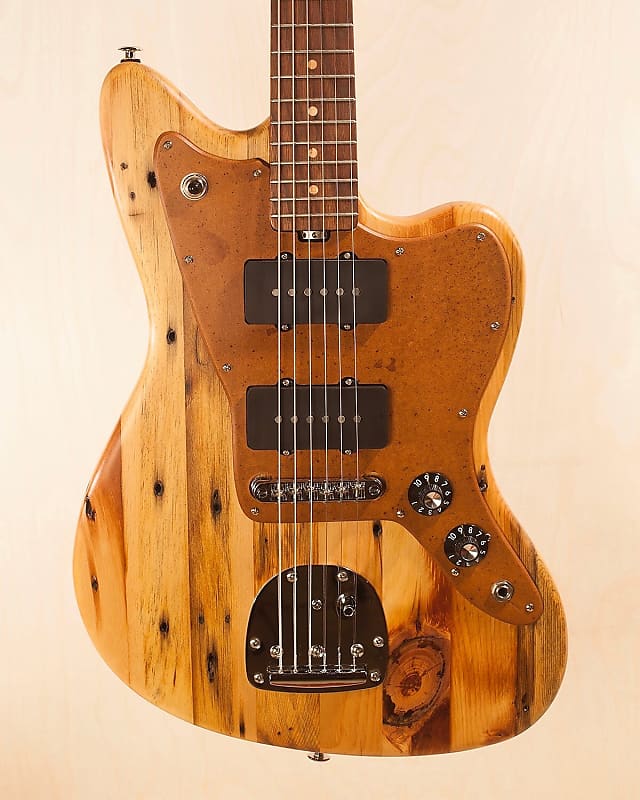 Strack Guitars Jazzmaster  Rustic Reclaimed Pine Douglas Fir handmade custom image 1