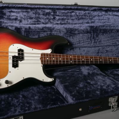 Squier SQ Precision Bass 1985 - Three Tone Sunburst | Reverb