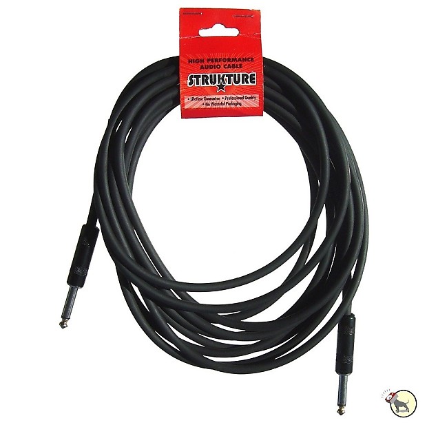Strukture SC186R 1/4" TS Straight Instrument Cable - 18.6' image 1