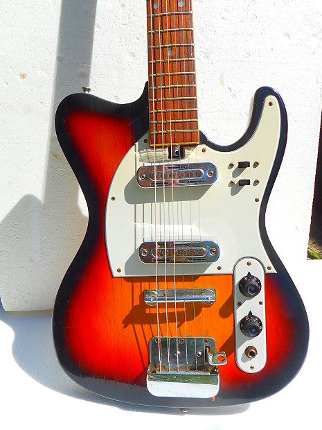 Teisco Telecaster Guitar, 1960's, Japan, Sunburst, Very Cool