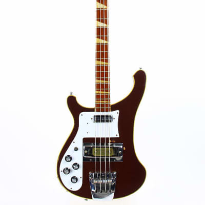 1969 Rickenbacker 4001 Bass Burgundyglo LEFT-HANDED -- EXTREMELY RARE Beatles Era Paul McCartney Ric! 4000 image 3