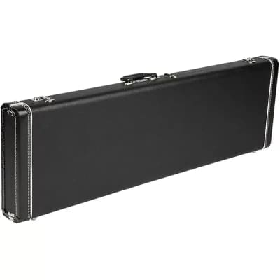 Fender G&G Jazz Bass Hardshell Case, Black with Orange Plush Interior. image 1