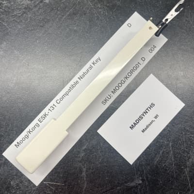 ORIGINAL Moog/Korg/Univox Replacement D Key (for Matsushita ESK-131 Keybeds) for Moog MG-1, Prodigy, Rogue, Opus 3, Korg Minikorg 700, Minikorg 700S, MS-10, MS-20, VC-10, Poly Ensemble P, Univox K1/K2, and more