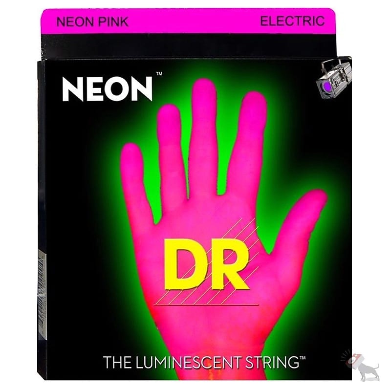 DR Strings Hi-Def Neon Pink Colored Bass Strings: 5-String | Reverb