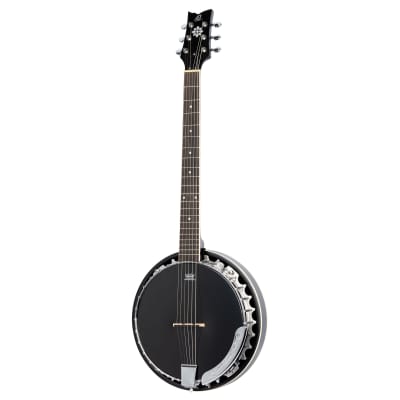 Ortega OBJE350/6-SBK-L Lefthand 6-String Banjo - Banjo image 1