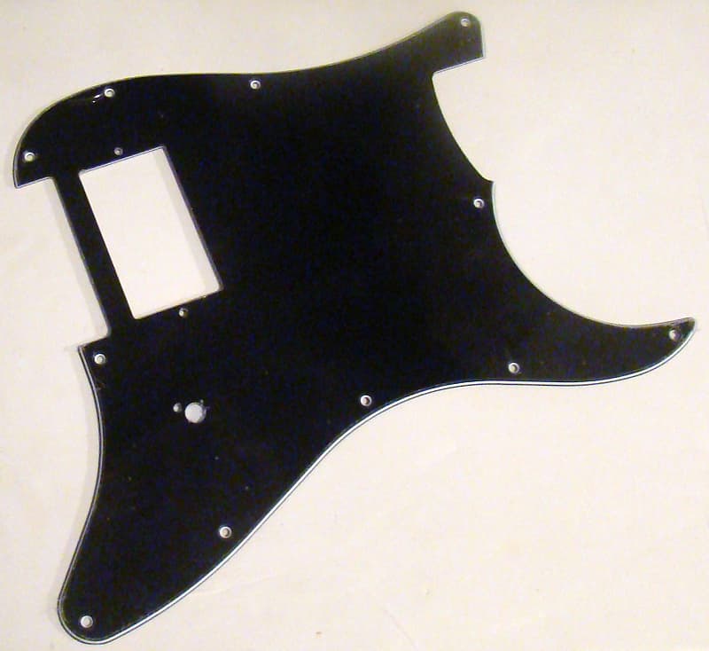 Stratocaster Pickguard for Single Humbucker - 3 Ply Black/White/Black image 1