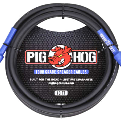 Pig Hog PHSC10 1/4” Tour Grade Speaker Cable - 10ft