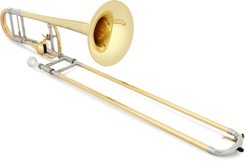 XO 1236LT Professional Trombone - F Attachment - Thru-Flo Valve - Clear Lacquer (XO1236LTd2) image 1