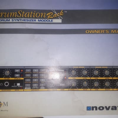 Owner's Manual for Novation Drum Station Rack Drum Synthesizer Module 1996