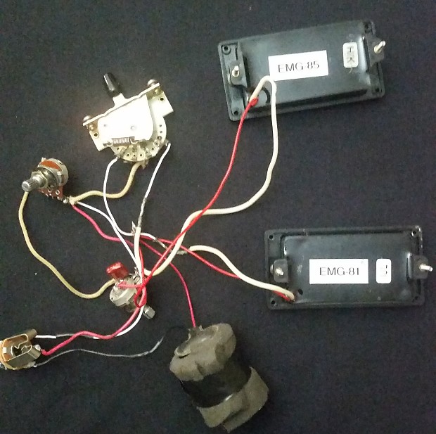 EMG 81 / 85 Pickup Set w/ Wiring Harness (Pots, Switch EMG 81 / 85 Pickup Set w/ Wiring Harness (Pots, Switch