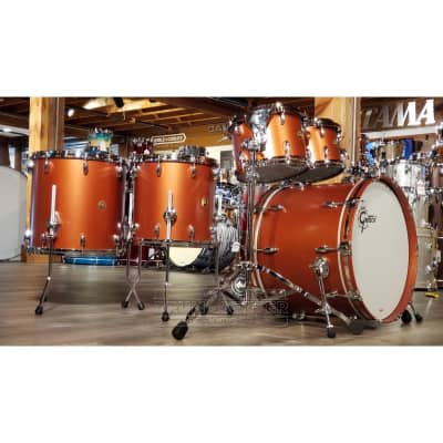 Gretsch USA Custom 5pc Drum Set Satin Copper image 2