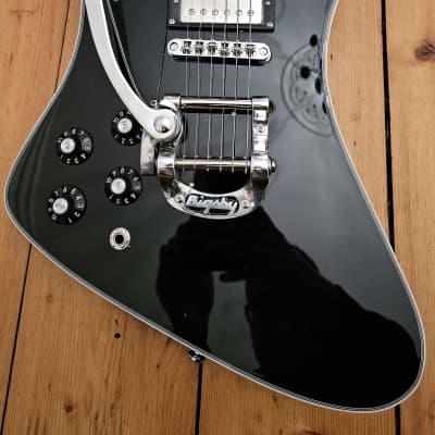 Custom Left handed black Firebird with bigsby & Tonerider alnico 2 pickups 2024 for sale