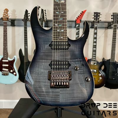 Ibanez J Custom RG8527 7-String Electric Guitar w/ Case-Black Rutile image 1