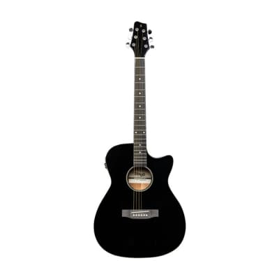 STAGG Cutaway acoustic-electric auditorium guitar black image 7