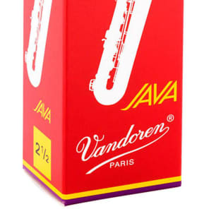 Vandoren SR3425R Java Red Series Baritone Saxophone Reeds - Strength 2.5 (Box of 5)