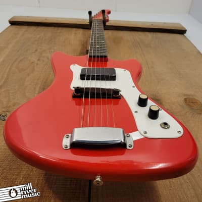 National Valco Supro Colt Guitar Vintage 1960s Red Used image 5