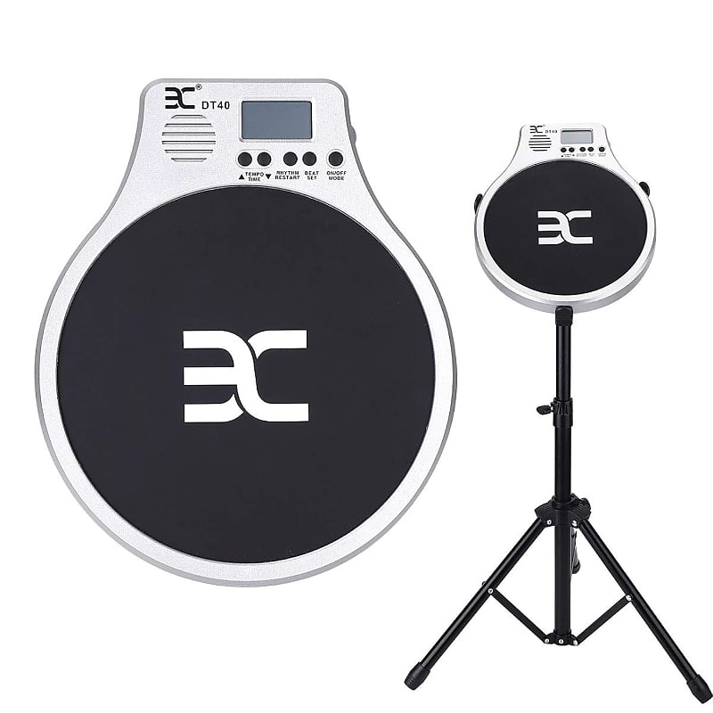 Electronic Practice Drum Pad With Stand And Bag And Reverb