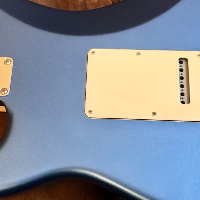 DISPLAY MODEL- Fender American Performer Stratocaster, Satin Lake Placid Blue Maple Neck, w/ Fender padded Gig Bag Case image 14