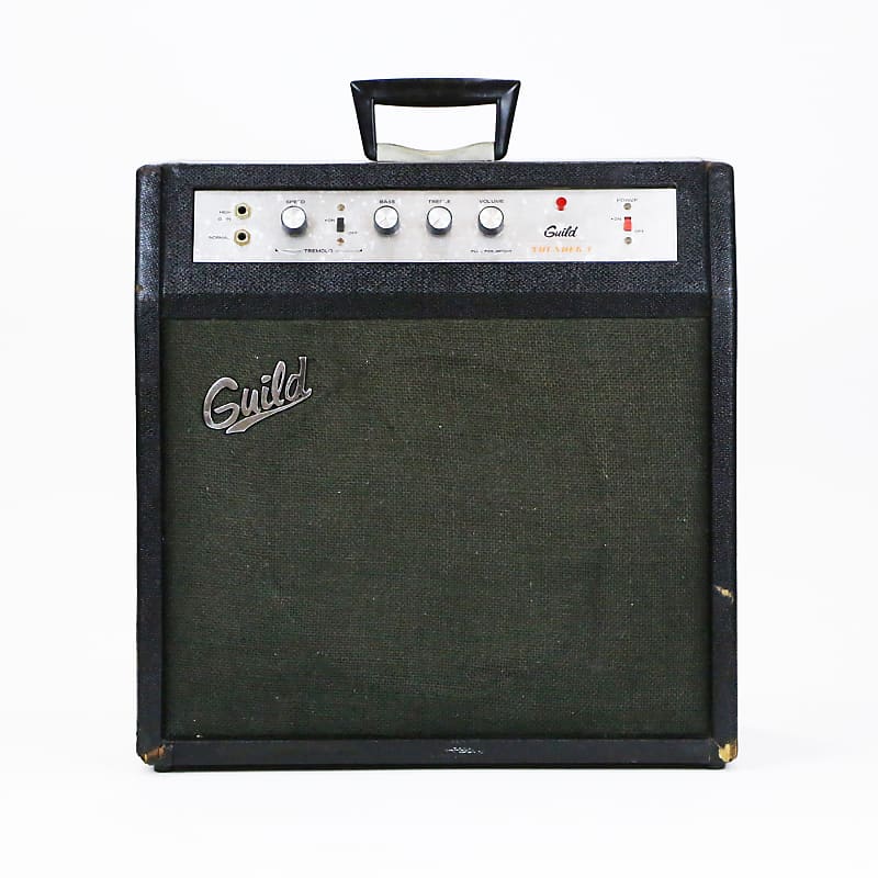 1965 Guild Thunder 1 Model T1-12 Black Vintage Electric Guitar Amplifier 12” Speaker Small Tube Combo Amp image 1