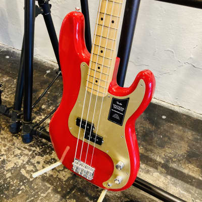 Fender Vintera 50s Precision Bass - Like New! - Dakota Red - Sharp image 4
