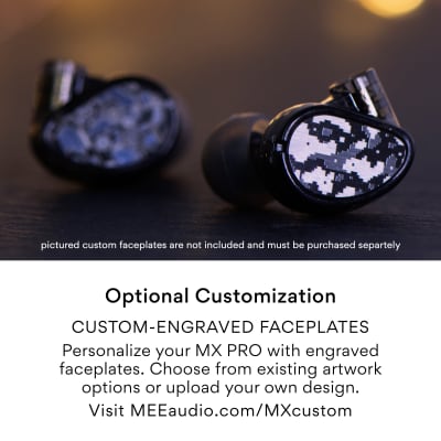 MEE Professional MX1 PRO Customizable Noise-Isolating Universal-Fit Modular Musician’s IEM (Smoke) image 6