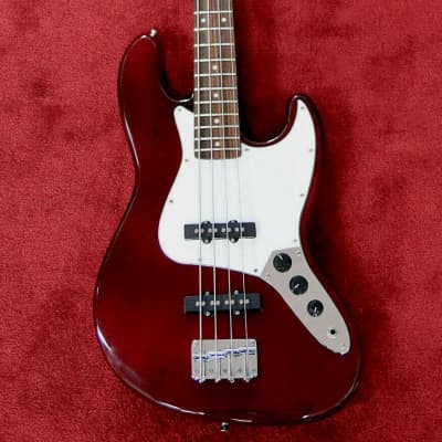 Giannini GB-1 TWR 4 String Bass Guitar Trans Wine Red Finish image 1