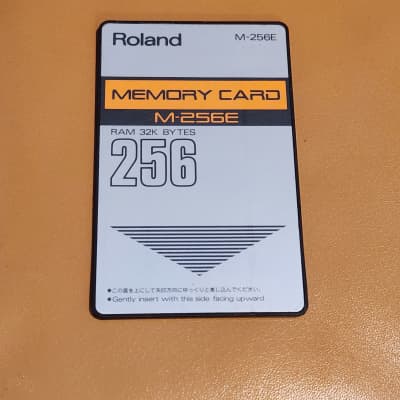 Roland M-256E Memory Card with New Battery - 32K RAM for JV