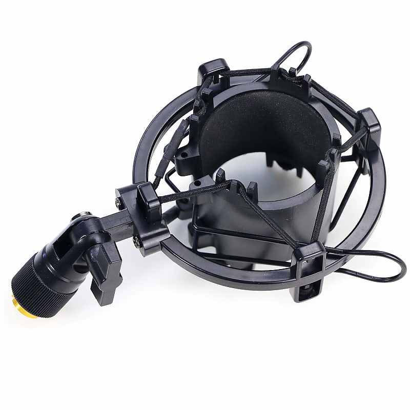 AT2020 Shock Mount with Windscreen Shock Mount Stand with Foam Pop Filter  for Audio Technica AT2020 AT2035 AT4040 AT2020USB ATR2500x Condenser  Micphone 