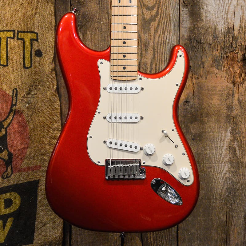 Fender 50th Anniversary American Series Stratocaster with Maple Fretboard  2004 - Chrome Red | Reverb