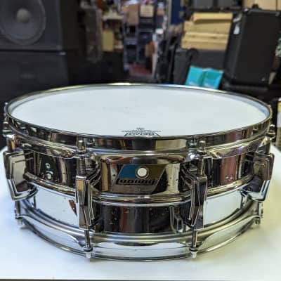 Classic 1970s Ludwig Chrome 5 x 14" Supraphonic Snare Drum - Looks Good - Sounds Great! image 1