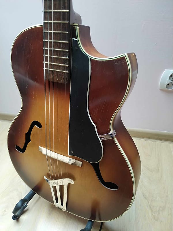 Fasan Mewes 1950s German Vintage Archtop guitar image 1