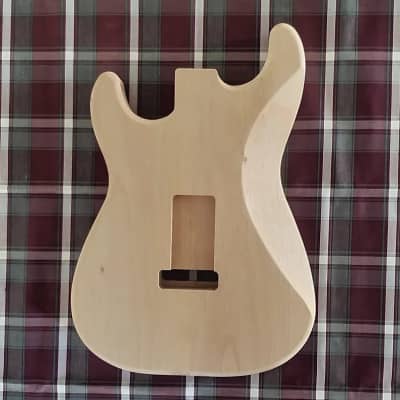 Woodtech Routing - 2 pc. Alder "Swimming Pool" Stratocaster Body - Unfinished image 2